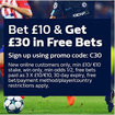 Bookmaker William Hill free bet